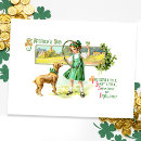 Search for lass postcards Shamrocks