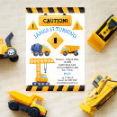 Search for construction party invitations Blue