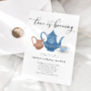 Search for vintage tea bridal shower invitations Love is brewing