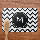 Search for black and white chevron bath mats Initial