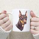 Search for doberman pinscher mugs Dobermans