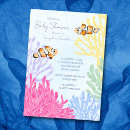 Search for clown fish invitations Watercolor
