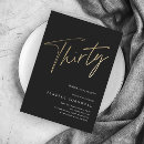 Search for thirty birthday invitations Simple