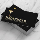 Search for martini business cards Bartender