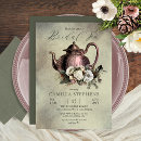 Search for rose tea pot invitations Bride