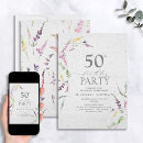 Search for rustic 50th birthday invitations Calligraphy