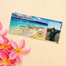 Search for plane ticket save the dates Tropical