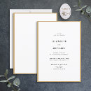 Search for gold typography wedding invitations Minimalist