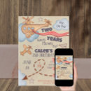 Search for vintage aeroplane birthday invitations Blue