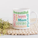 Search for green and orange mugs Typography