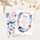 Search for seahorse baby shower invitations Whale