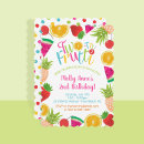 Search for tutti frutti 2nd birthday invitations Tropical