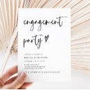 Search for engaged bridal shower invitations Typography