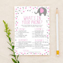 Search for pink elephant baby shower games Girl