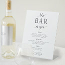 Search for open bar wedding signs Black and white