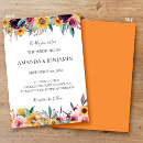 Search for sunflower burgundy rose invitations Boho