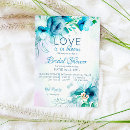 Search for teal blue bridal shower invitations Flowers