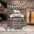 Search for white horse invitations Cowgirl