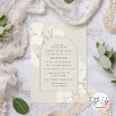Search for floral botanical flowers orchid wedding invitations White