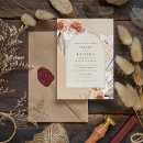 Search for autumn floral wedding invitations Bohemian