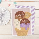 Search for ice cream sundae party invitations Retro