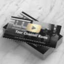 Search for youtube channel business cards Promotional