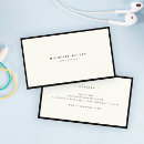 Search for ivory business cards Minimalist