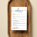 Search for classic wedding advice cards Words of wisdom