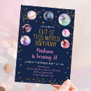 Search for around the world birthday invitations Outer space party