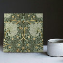 Search for green and gold pattern tiles Vintage