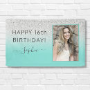 Search for teal birthday banners Blue