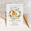 Search for cartoon bride and groom wedding invitations Rustic