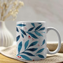 Search for turquoise and red mugs Watercolor