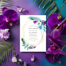 Search for blue orchid wedding invitations Watercolor
