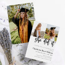 Search for she did it graduation invitations Simple