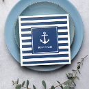 Search for navy blue and white stripes napkins Summer