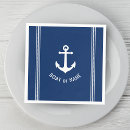 Search for navy blue and white stripes napkins Nautical