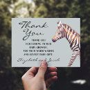 Search for wild one thank you cards Zebra