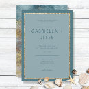 Search for teal gold wedding invitations Modern