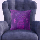 Search for bright purple cushions Initials