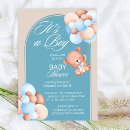 Search for typography baby shower invitations Teddy bear