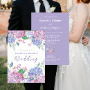 Search for purple hydrangea wedding invitations Floral