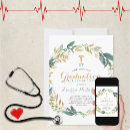 Search for medical graduation invitations Floral