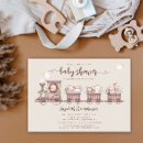 Search for animal train baby shower invitations Choo choo train