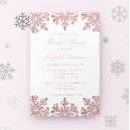 Search for snowflakes bridal shower invitations Pink