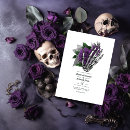 Search for purple gothic wedding invitations Floral