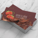 Search for chocolate strawberries business cards Dessert