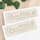 Search for surname return address labels Contemporary modern minimalist design