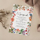 Search for boho engagement party invitations Wildflower