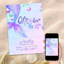 Search for mermaid 1st birthday invitations Girl